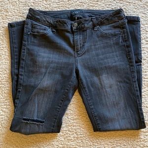 Black Super Skinny Ripped Jeans